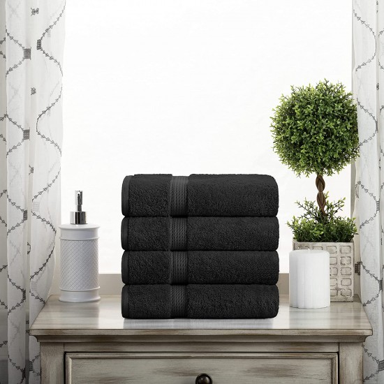 Black hand towels for bathroom hot sale